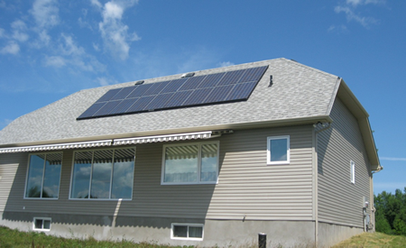 Solar MicroFit in Carp Custom Home