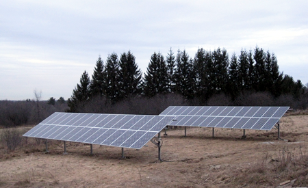 off-grid solar ground array